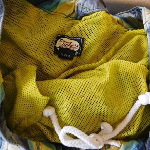 Tommy Bahama Men's Lined Large Swim Trunks Shorts Surfing Ocean Striped  Very go - Picture 3 of 6